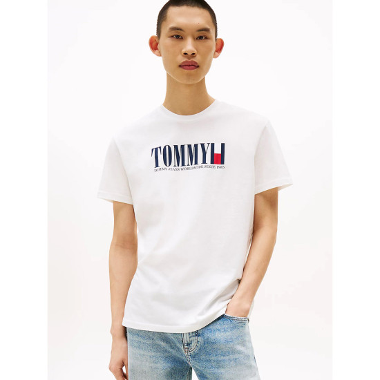 Tommy Hilfiger Ανδρική κοντομάνικη μπλούζα Logo Crew Neck T-Shirt